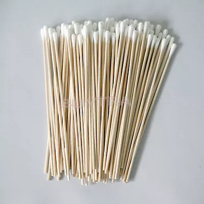 200 Pc Cotton Swab Applicator Q-tip Swabs 6  Extra Long Wood Handle - Best_>' • $7.24